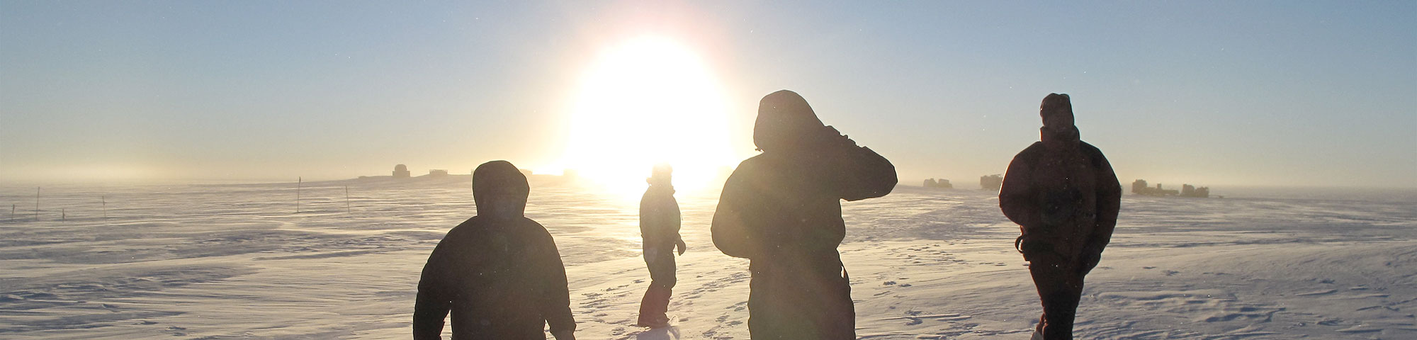 Researchers on Antarctic Ice Sheet, Ted Scambos, NSIDC